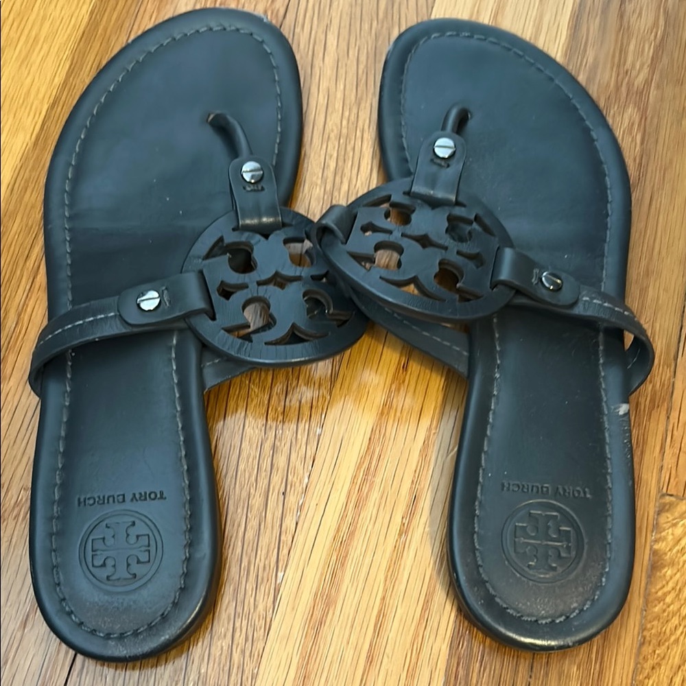 Tory Burch Black Thong Sandals